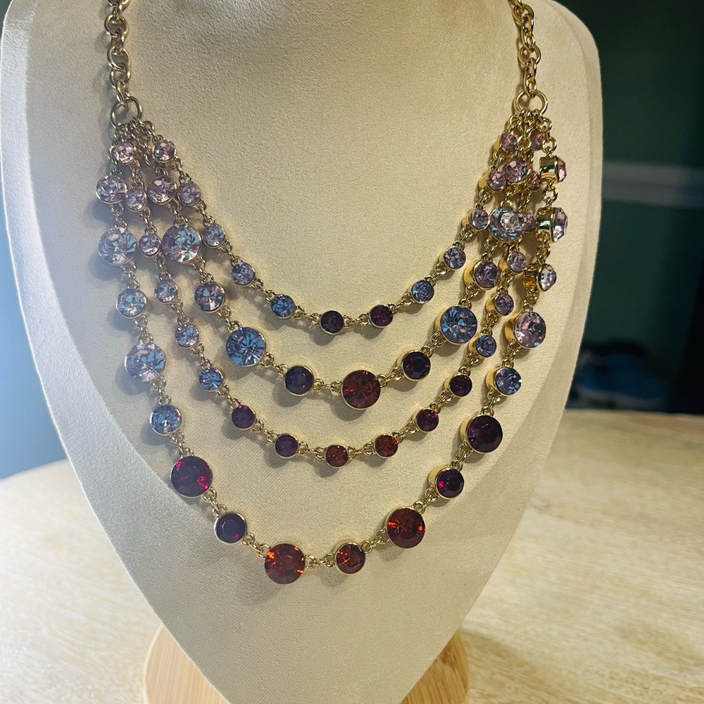 J. Crew Multi-Colored Statement Necklace - image 1